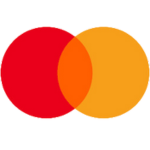 logo mastercard avec deux cercles rouge et jaune